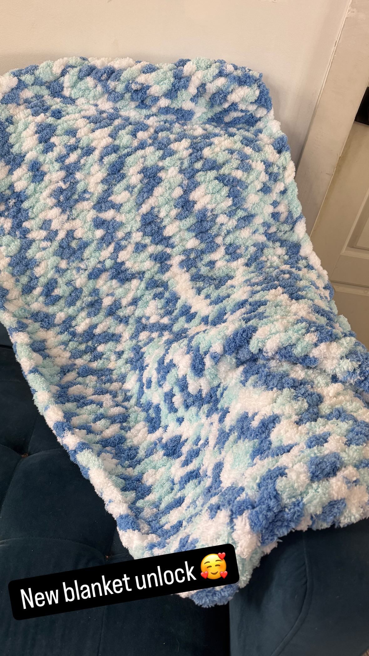 Baby blanket bleu