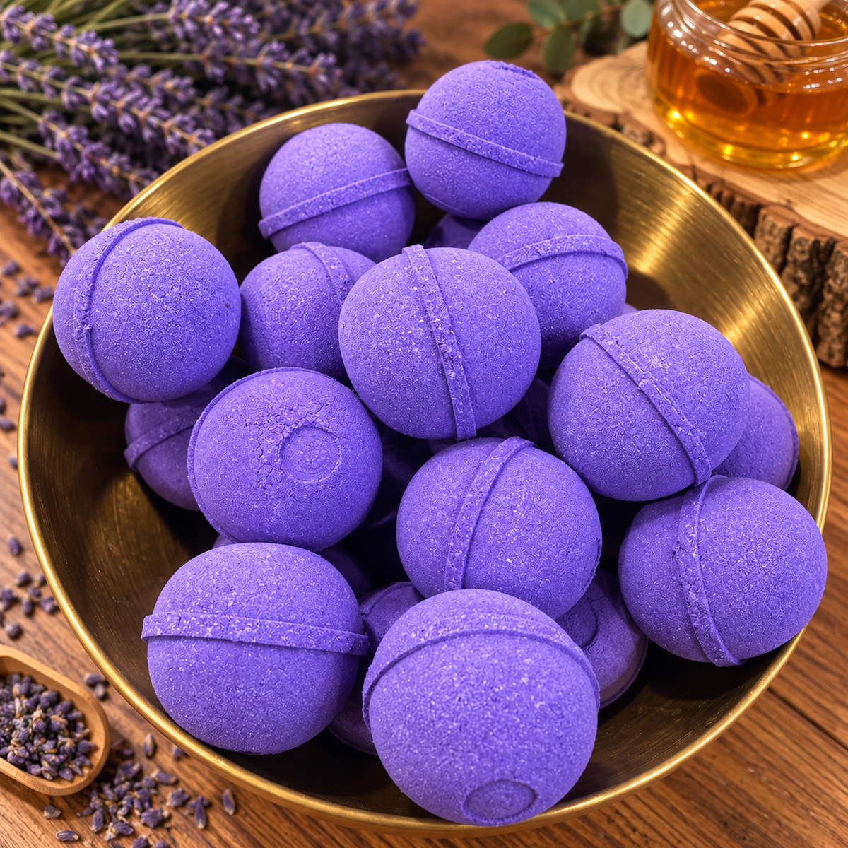 Bombe de bain Petite - Lavande bois et miel
