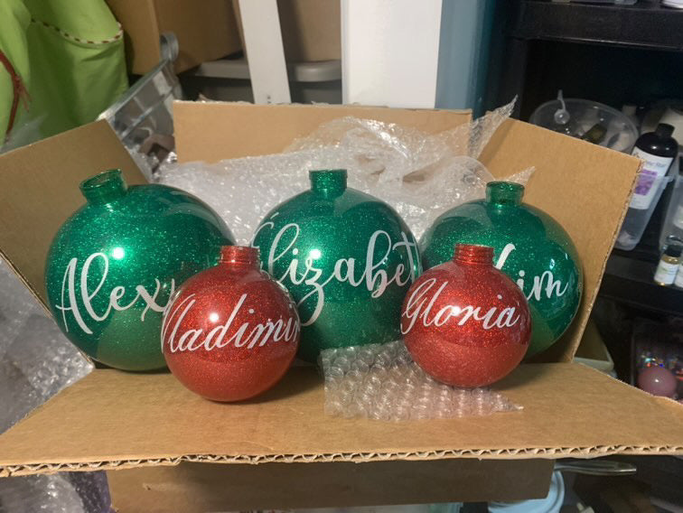 Boule de Noël personnalisée