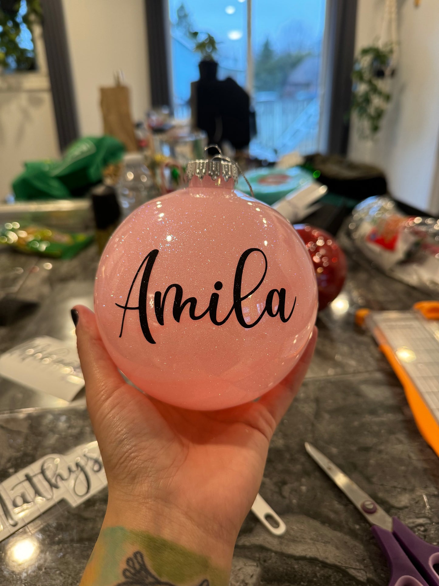 Boule de Noël personnalisée